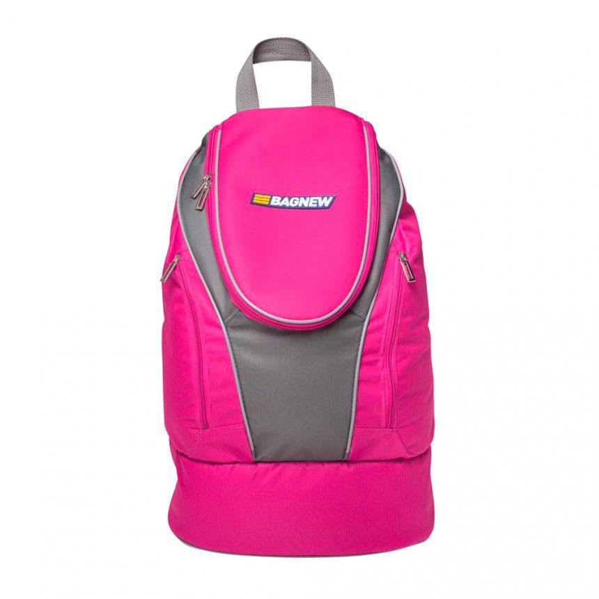 Mochila Térmica 4 Potes - Rosa com Cinza Sport