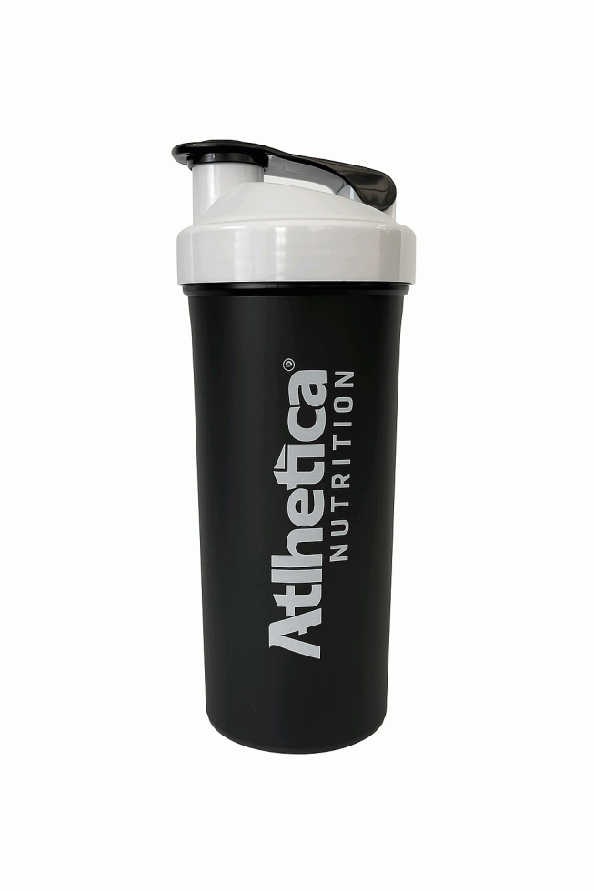 Coqueteleira Preta com tampa Branca (600ml)