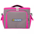 Bolsa Térmica 3 Potes - Cinza com Rosa Fit