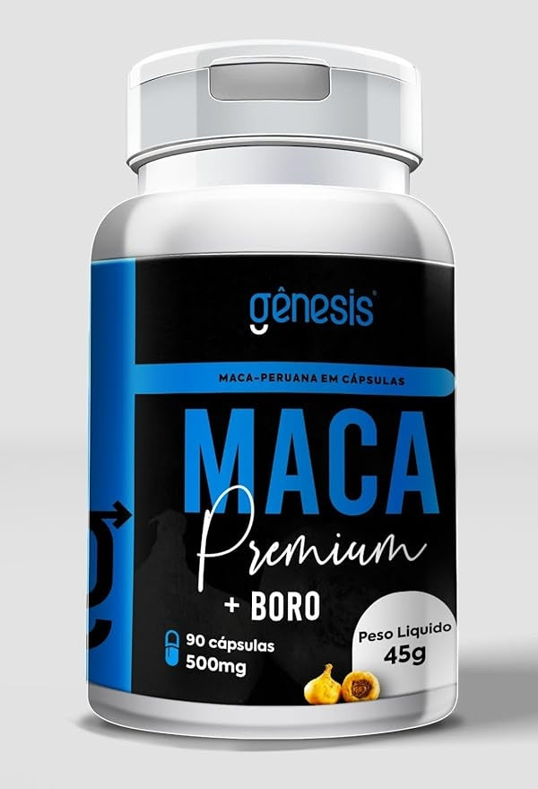 Super Maca Peruana + Boro Premium em Cápsulas - Original - (90 caps) 500mg