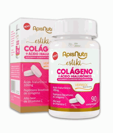 Estiki Colágeno + Ácido Hialurônico (90 comp)