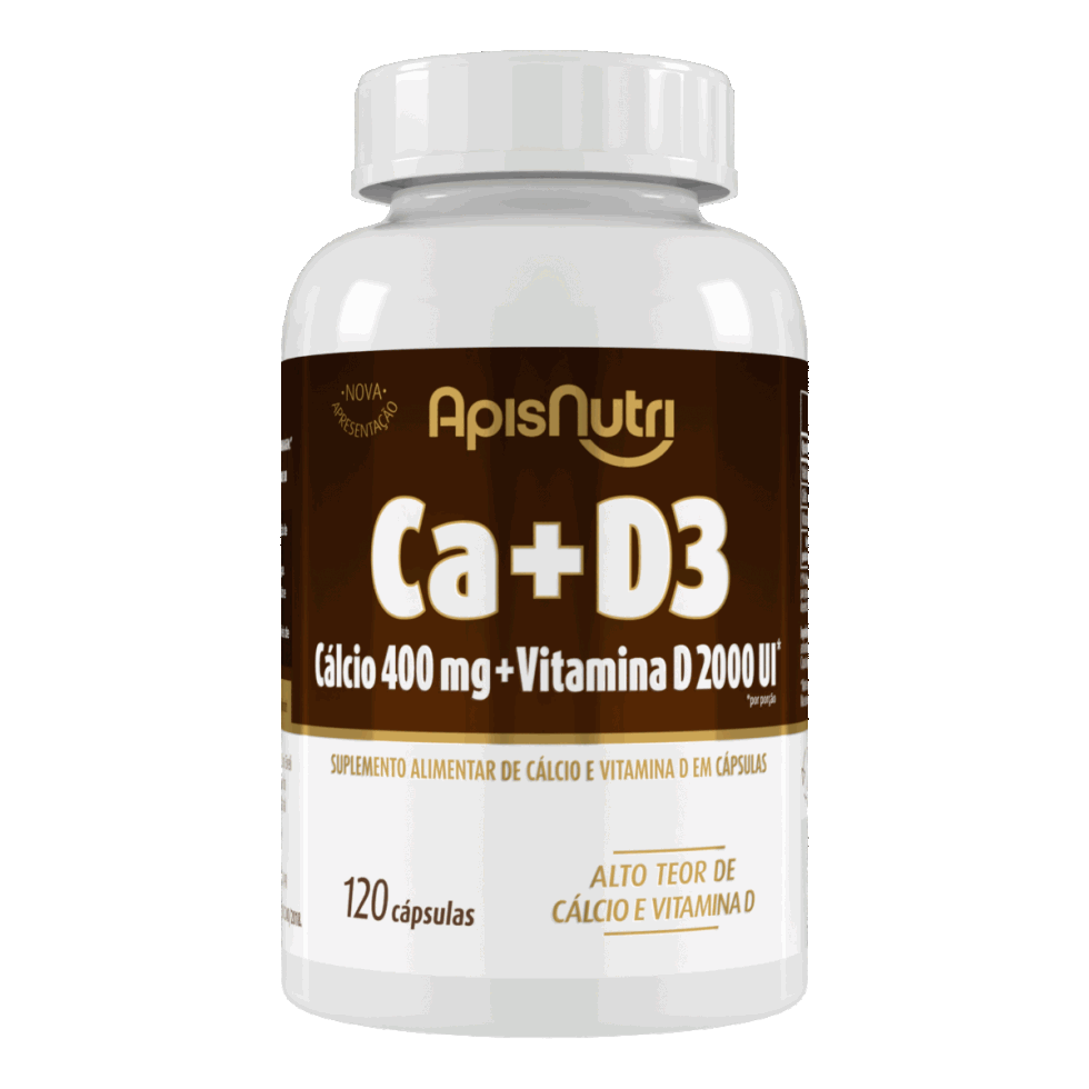 Cálcio + Vitamina D3 - 450mg (120 caps)