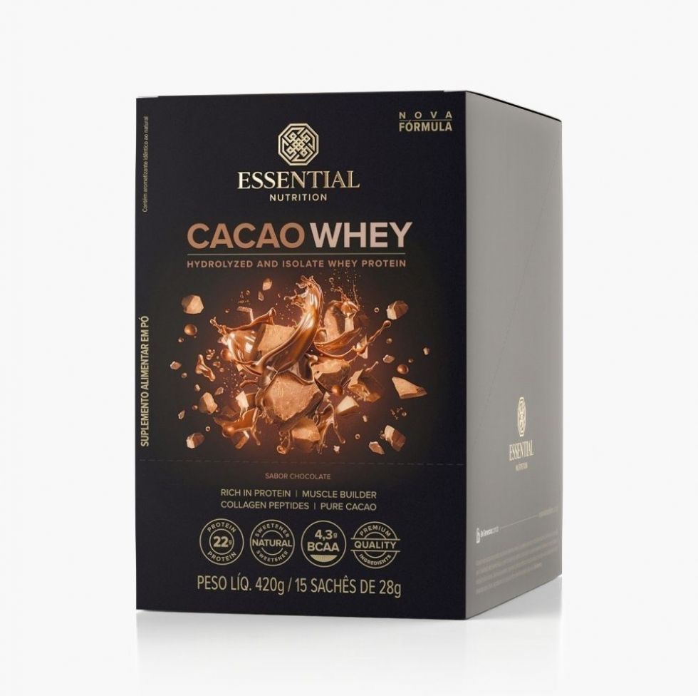 Cacao Whey Display - (420g / 15 Sachês)