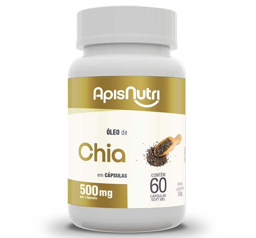 Óleo de Chia 500mg (60 caps)