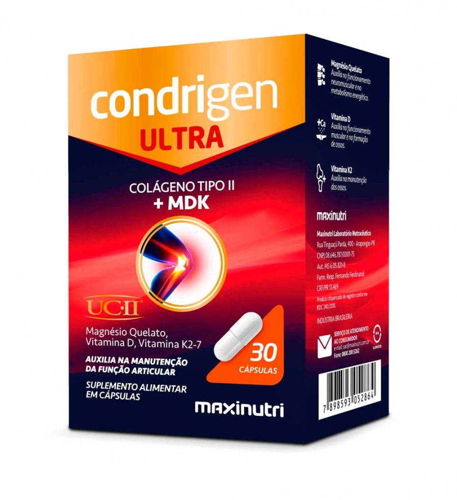 Condrigen Ultra Colágeno Tipo II + MDK (30 caps)