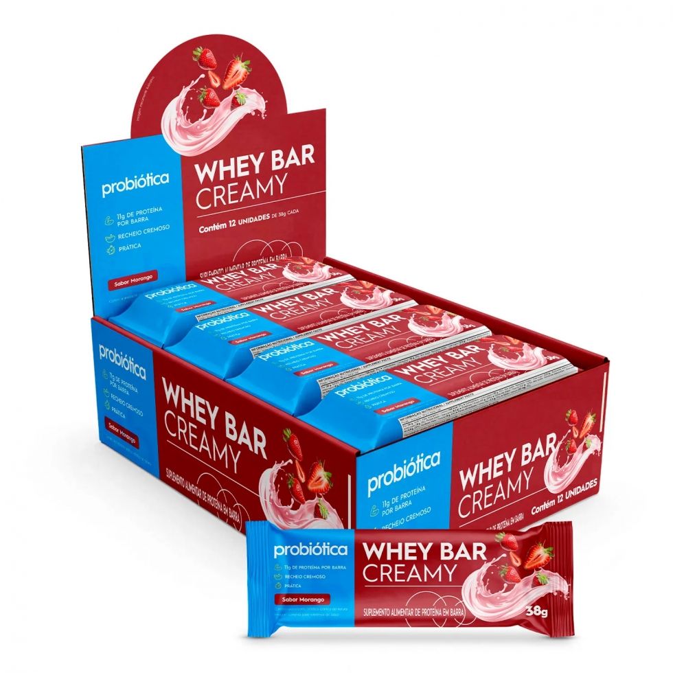 Whey Bar Creamy Caixa 12 unidades (456g)