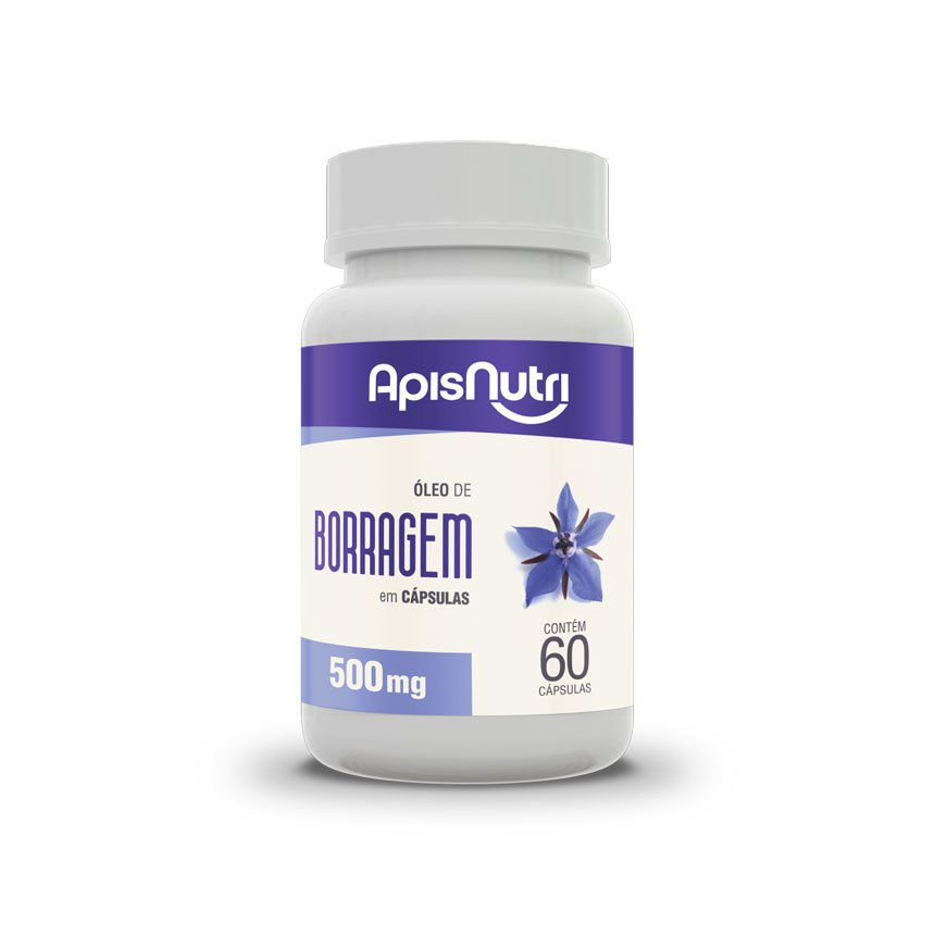 Óleo de Borragem 500mg (60 caps)