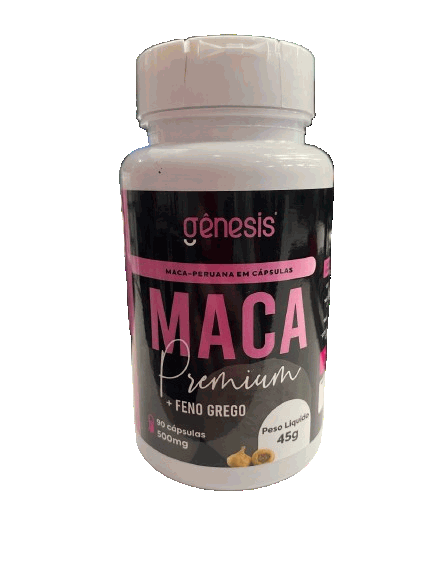 Super Maca Peruana + Feno Premium em Cápsulas - Original - (90 caps) - 500mg
