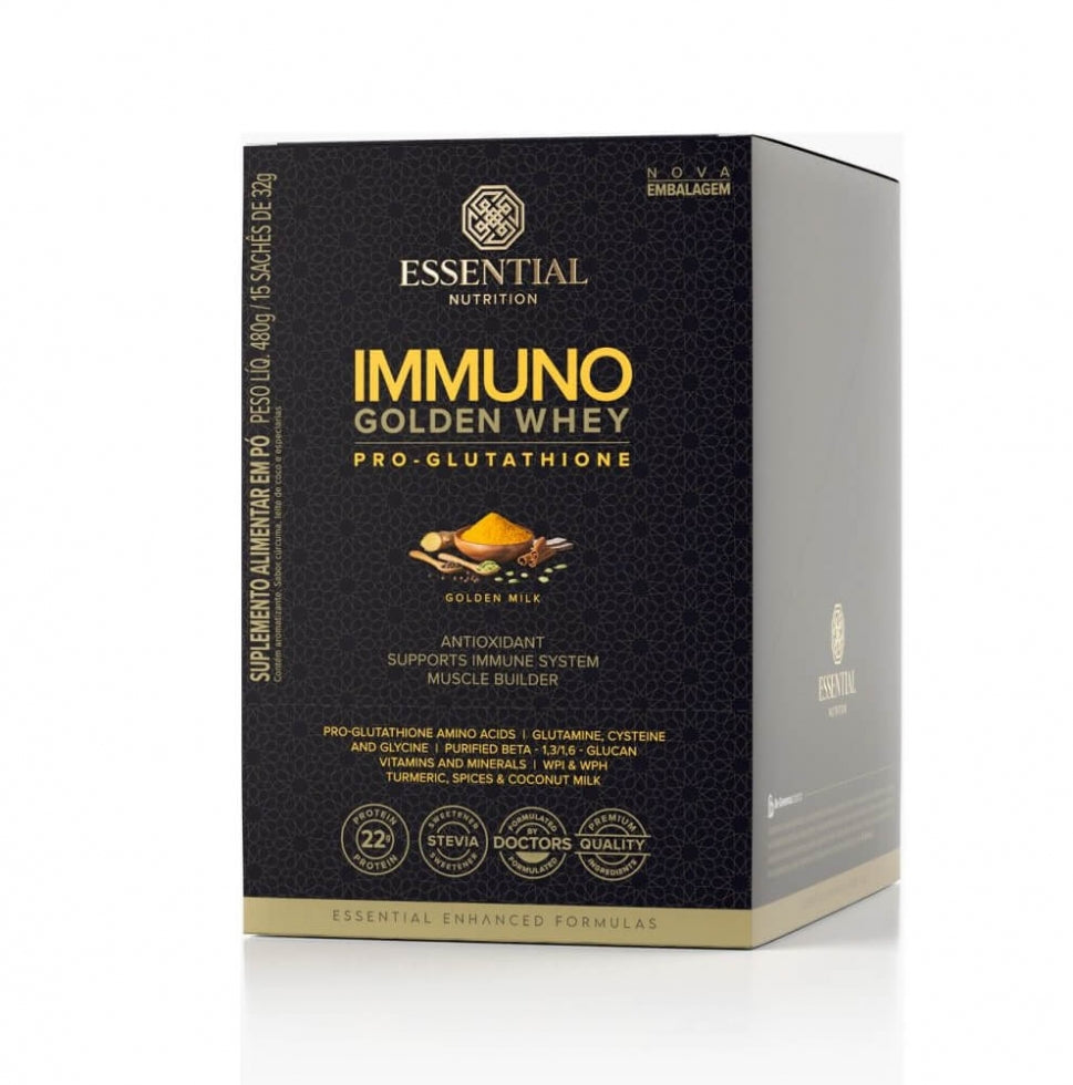 Immuno Golden Whey Pro-Glutathione Display (15 sachês de 32g)