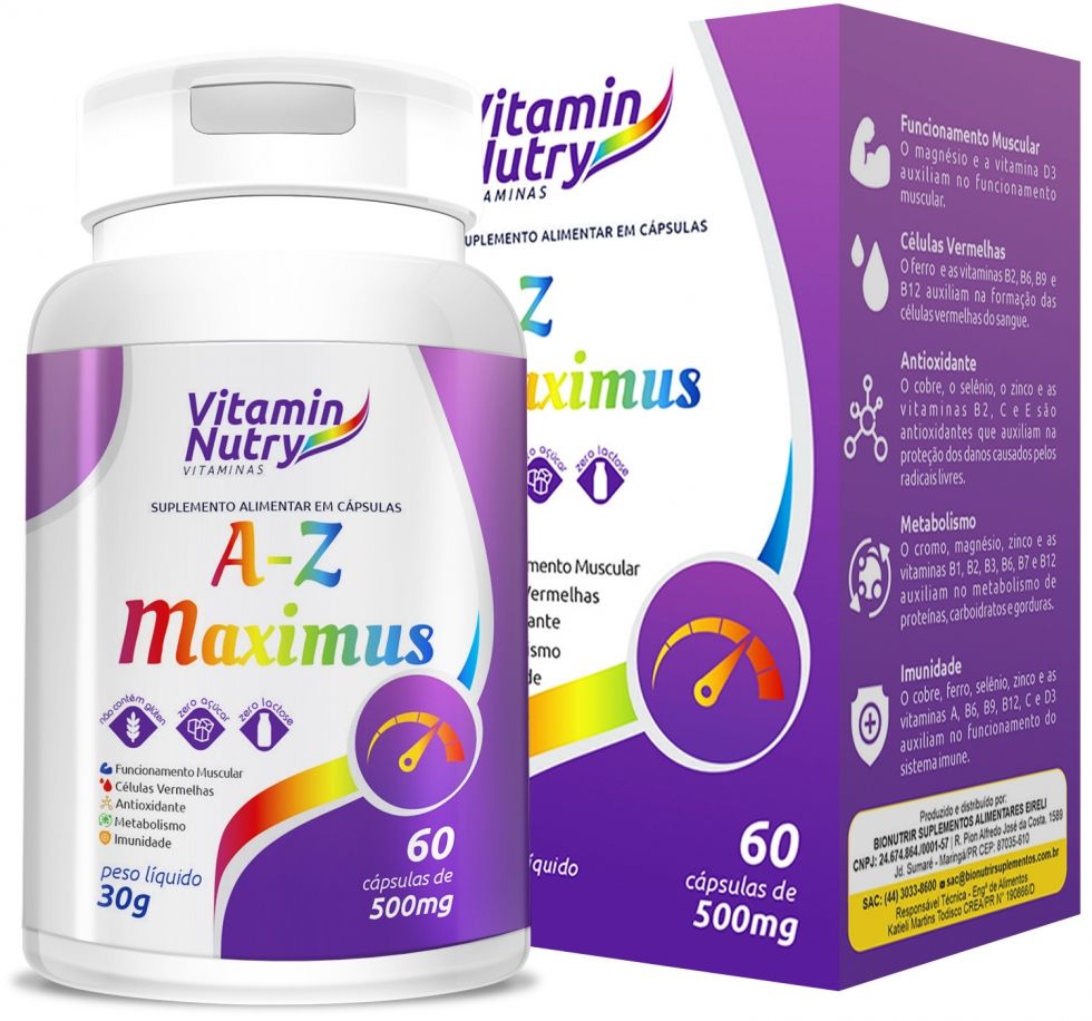 A-Z Maximus 500mg (60 caps)