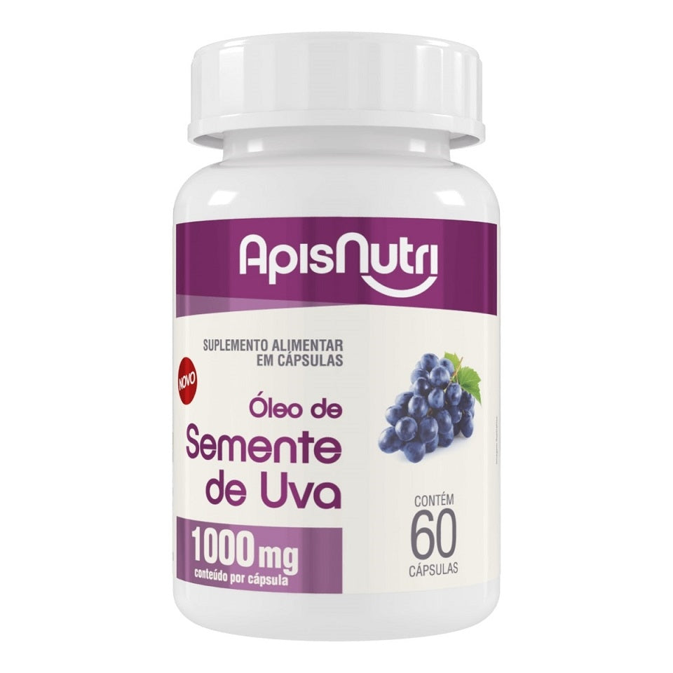 Óleo de Semente de Uva 1000mg (60 caps)