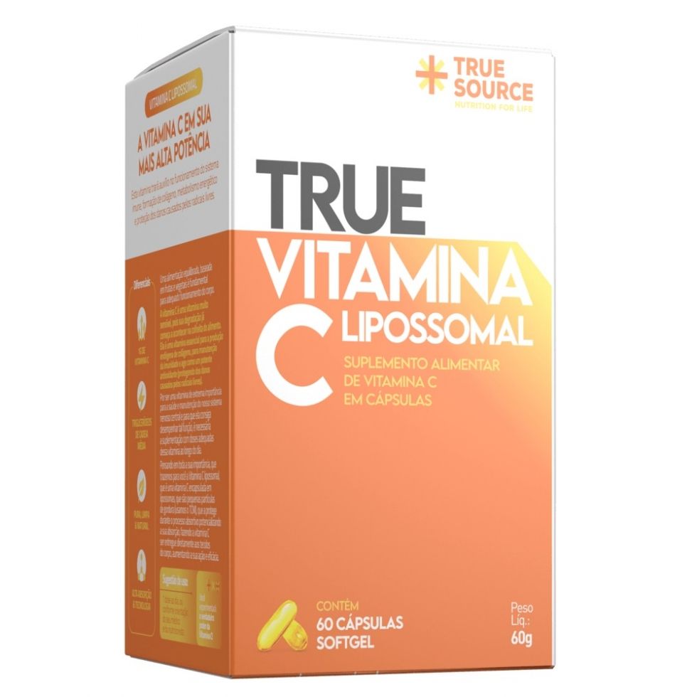 True Vitamina C Lipossomal (60 softgels)