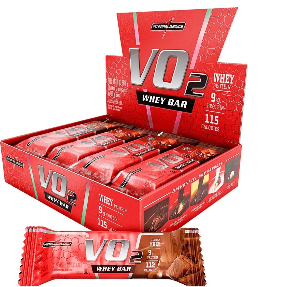 Vo2 Slim Protein Bar Caixa (12 Unidades)